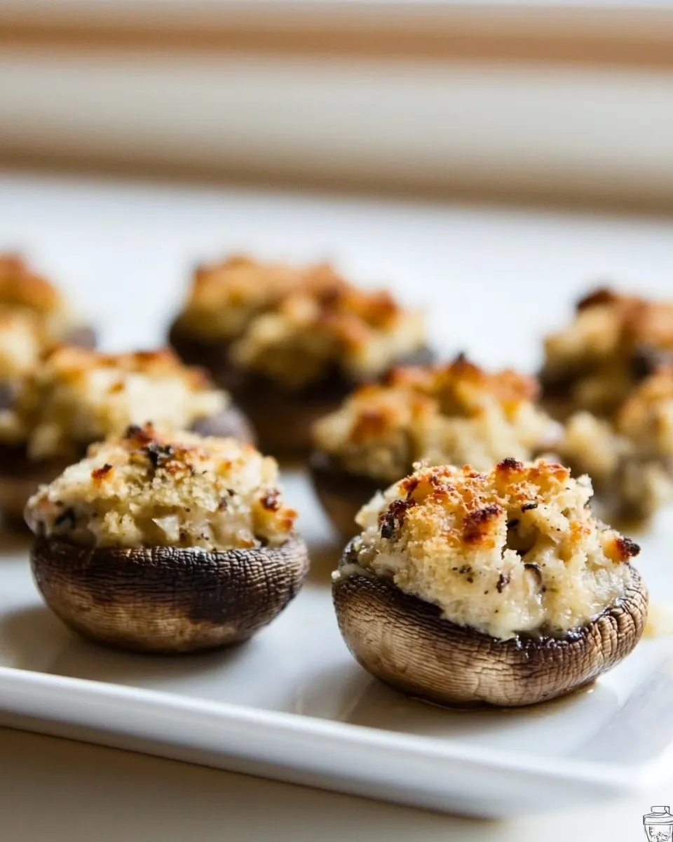 Chicken and Cheese Stuffed Mushrooms