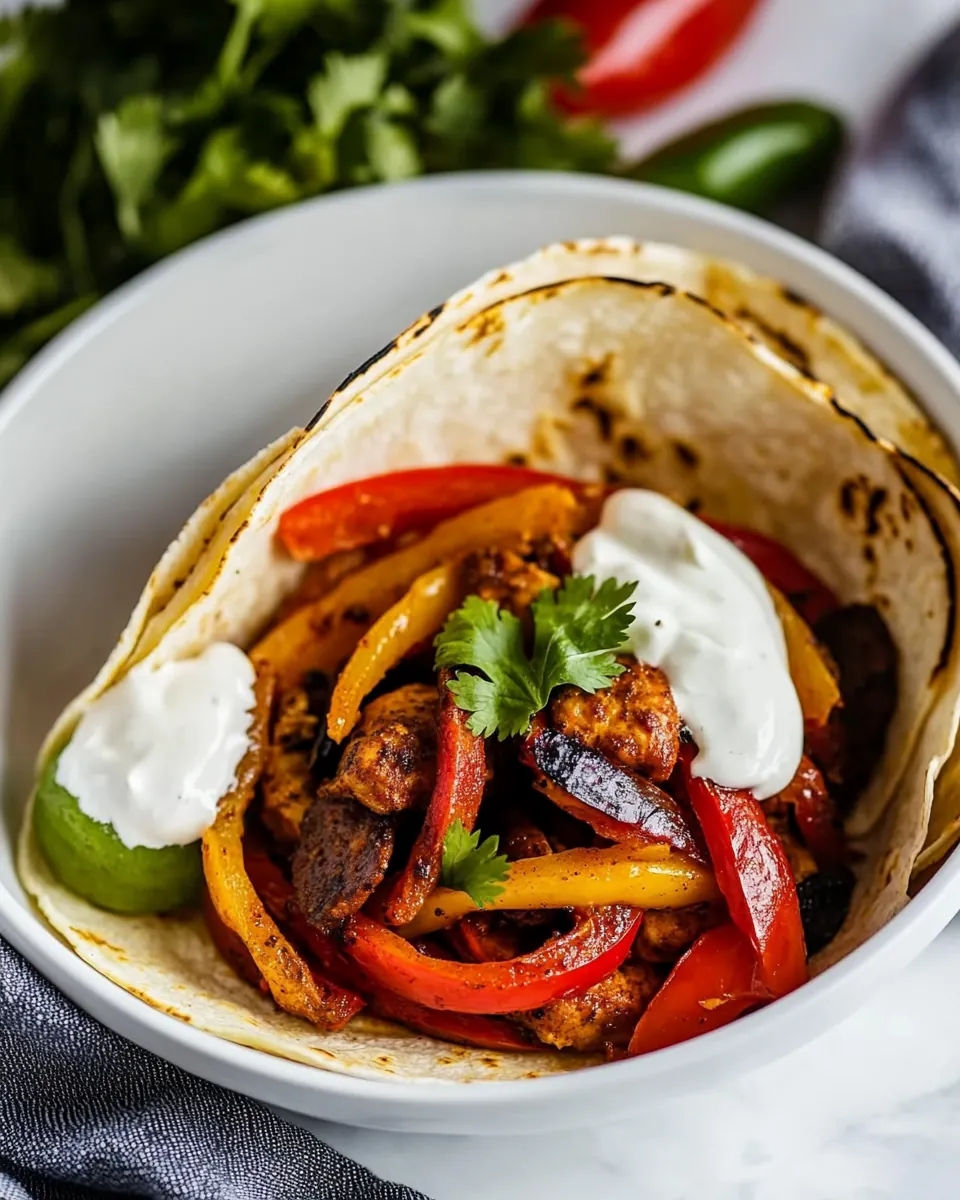 Chicken and Chorizo Fajitas