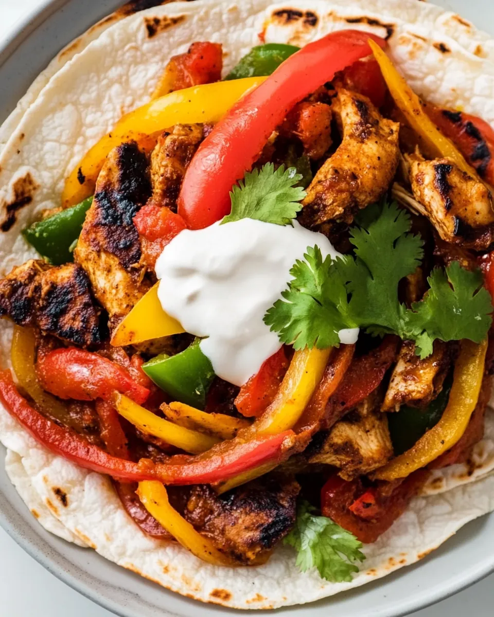 Chicken and Chorizo Fajitas