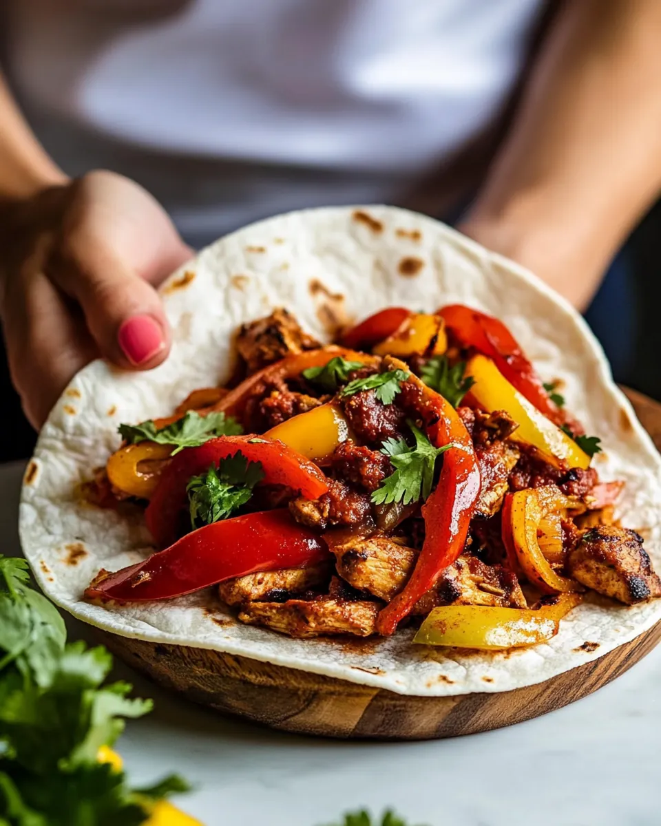 Chicken and Chorizo Fajitas
