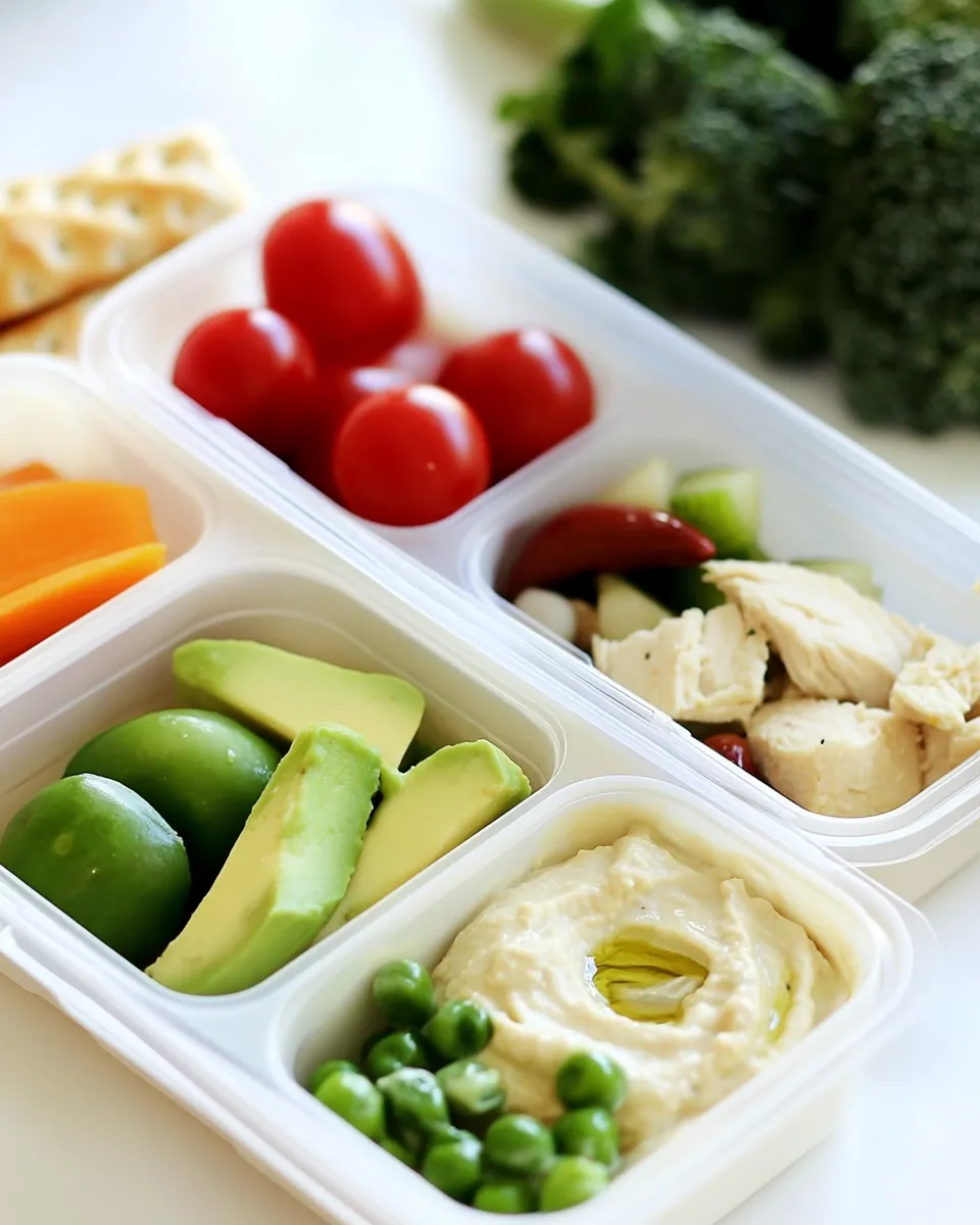 Chicken and Hummus Bento Box