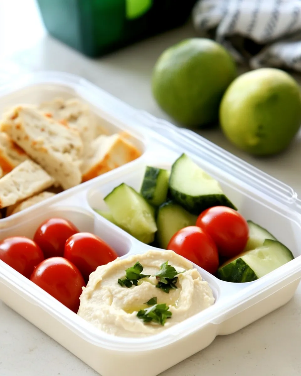 Chicken and Hummus Bento Box