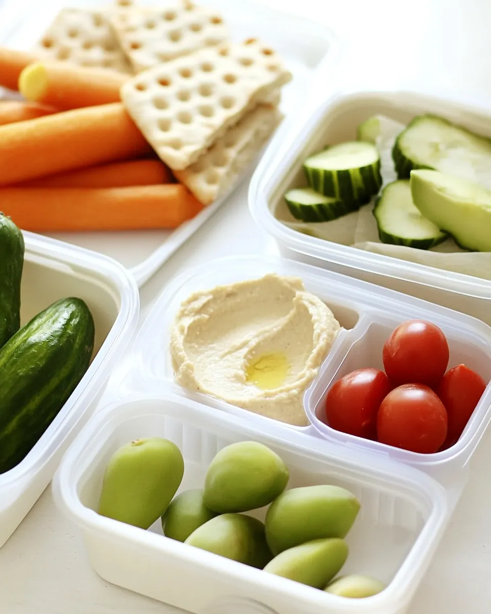 Chicken and Hummus Bento Box