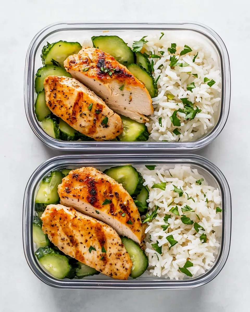 Chicken and Rice Meal Prep Bowls