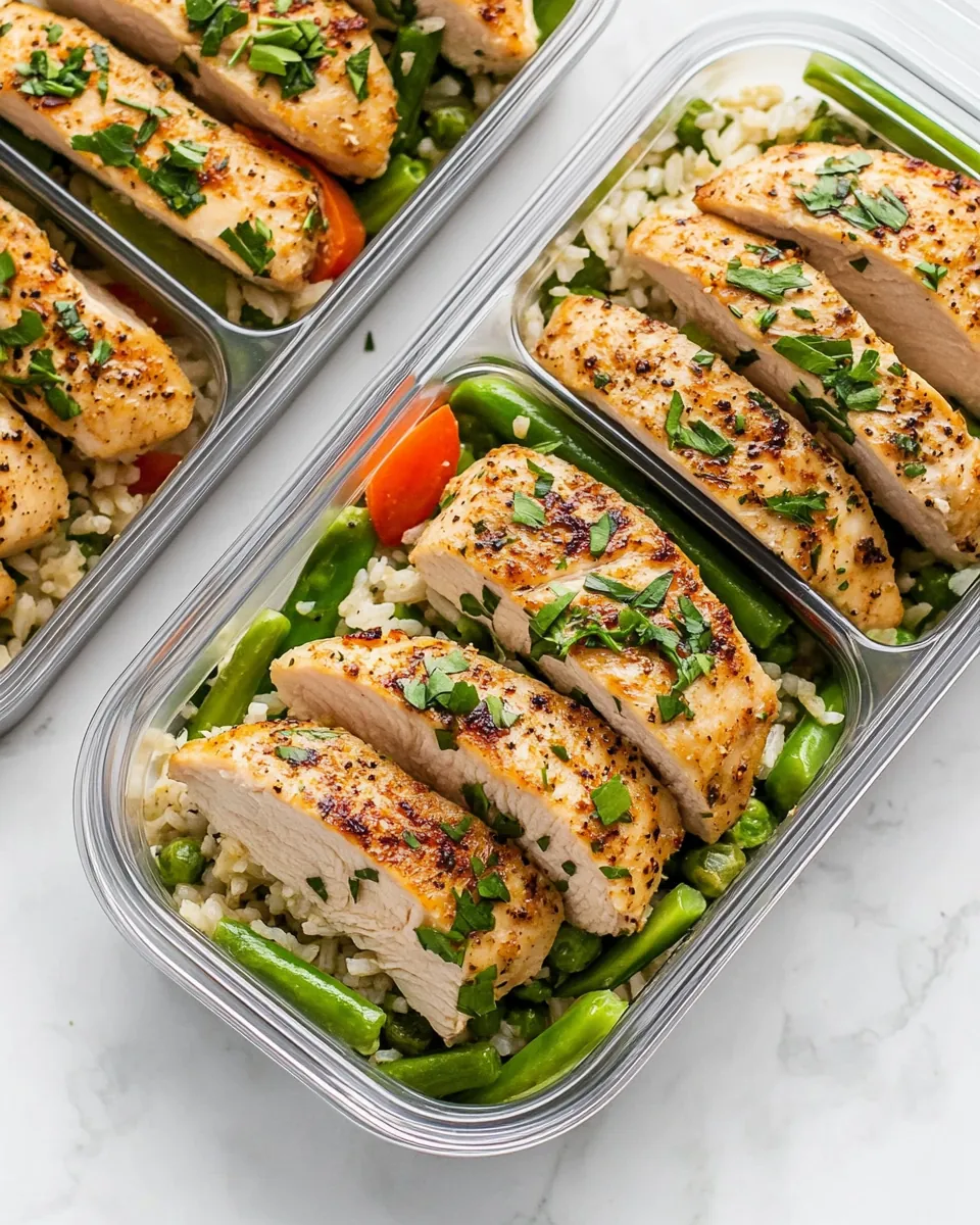 Chicken and Rice Meal Prep Bowls