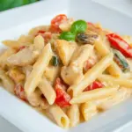 Chicken and Vegetable Penne Alfredo