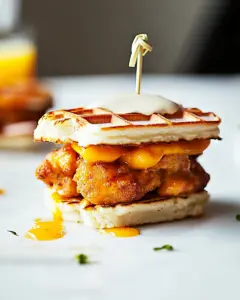 Chicken and Waffles Sliders