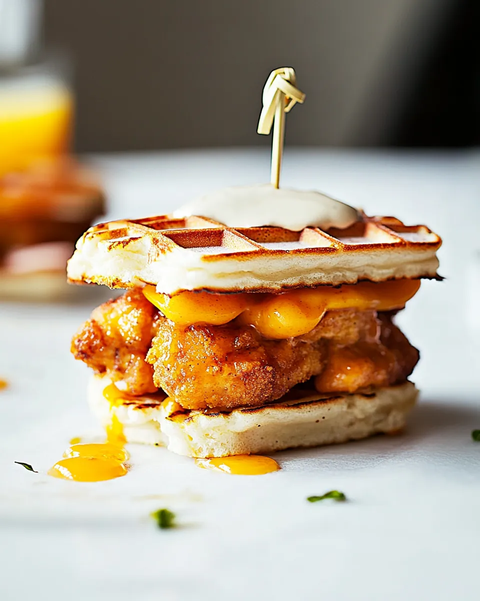 Chicken and Waffles Sliders