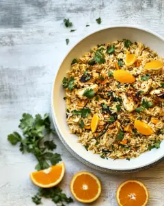 Chicken Rice Pilaf with Orange Spices
