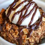 Chocolate Cheesecake Baked Oatmeal