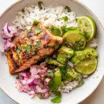 Cilantro Lime Salmon and Rice