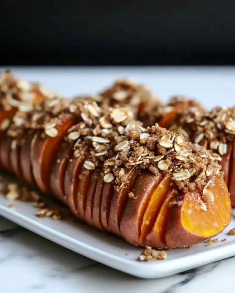 Cinnamon Sugar Hasselback Sweet Potatoes