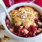 Cranberry Walnut Cobbler
