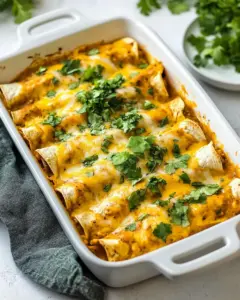 Creamy Pumpkin Chicken Enchiladas