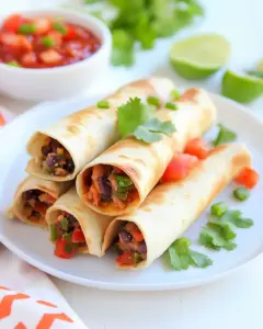 Crunchy Vegetarian Taquitos