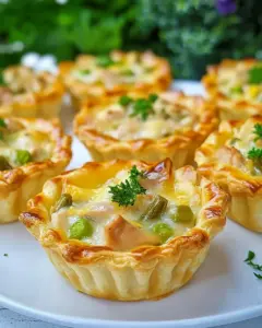 Danish Chicken Asparagus Tartlets