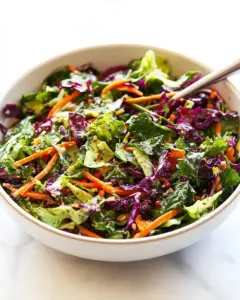 Detox Salad with Lemon Ginger Dressing