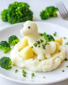 Dino Buddies with Mashed Potato Volcano