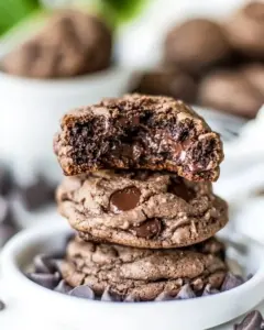 Double Chocolate Pudding Cookies