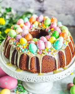 Easter Egg Treasure Cake