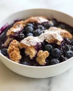 Easy Blueberry Cobbler