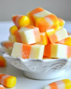Easy Candy Corn Fudge