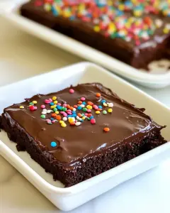 Easy Mini Chocolate Sheet Cake