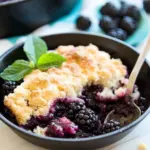 Easy Skillet Blackberry Cobbler