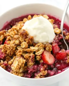 Easy Strawberry Crisp