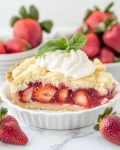 Easy Strawberry Shortcake Pie