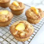 Fluffy Peach Muffins