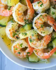 Garlic Lime Roasted Shrimp Salad