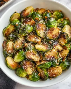 Garlic Parmesan Brussels Sprouts
