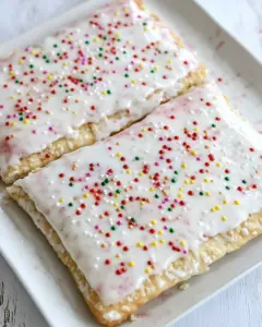 Giant Homemade Strawberry Pop Tart