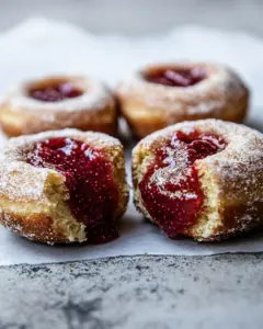 Glazed Peanut Butter and Jelly Doughnuts
