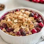 Gluten Free Cranberry Crumble