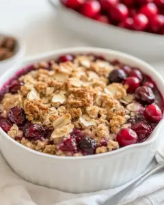 Gluten Free Cranberry Crumble