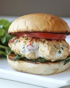 Greek Chicken Burgers