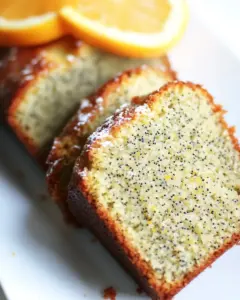 Greek Yogurt Olive Oil Orange Poppy Seed Pound Cake
