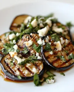 Grilled Eggplant and Goat Cheese Salad