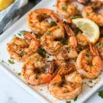 Grilled Jumbo Shrimp Drizzled with Lemon Chipotle Butter