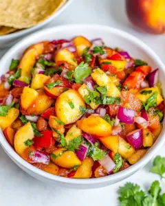 Grilled Peach Salsa
