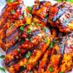 Grilled Sriracha Barbecue Chicken