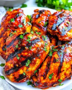 Grilled Sriracha Barbecue Chicken