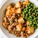 Ground Turkey with Potatoes and Spring Peas