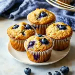 Healthier Blueberry Greek Yogurt Muffins