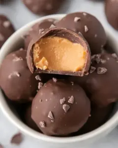 Healthy Chocolate Peanut Butter Balls