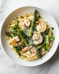 Healthy Shrimp and Asparagus Pasta