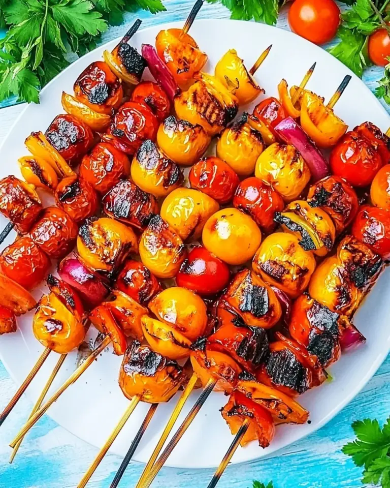 Cut Tomatoes for Kabobs