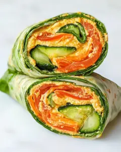 Hummus Veggie Wrap